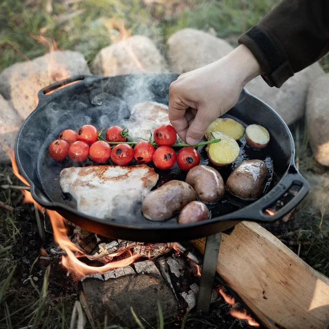 Feuerpfanne mit Henkeln