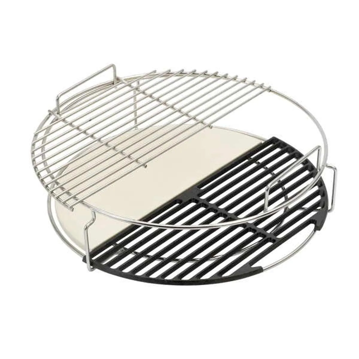 Big Green Egg Gusseiserner Halbmond-Grillrost Large