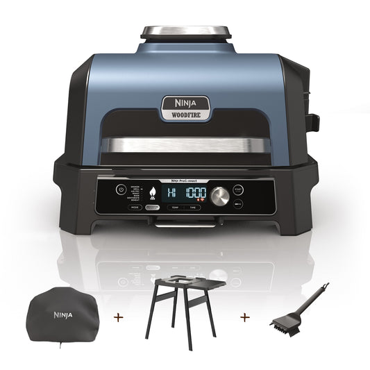 Ninja Woodfire Pro Connect XL Elektrischer Outdoor Grill & Smoker OG901EU Bundle