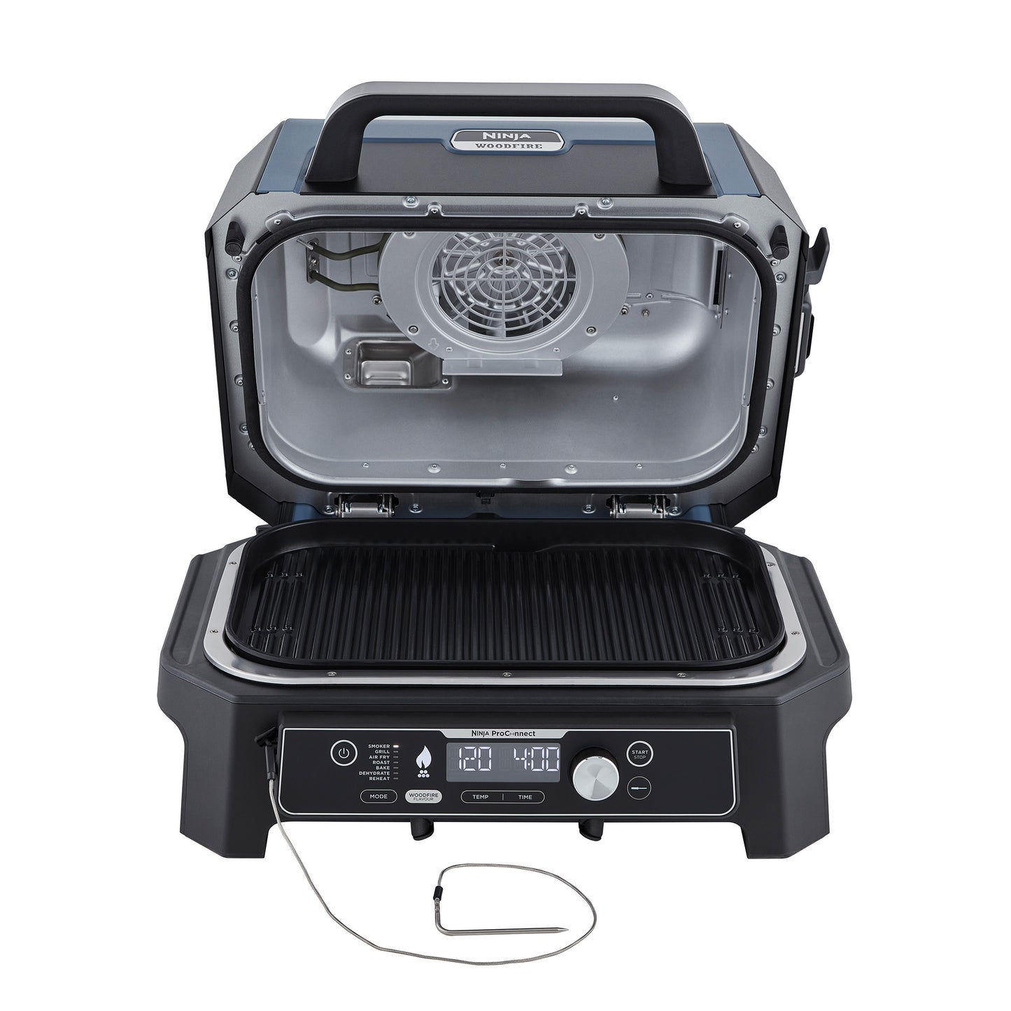 Ninja Woodfire Pro Connect XL Elektrischer Outdoor Grill & Smoker OG901EU Bundle