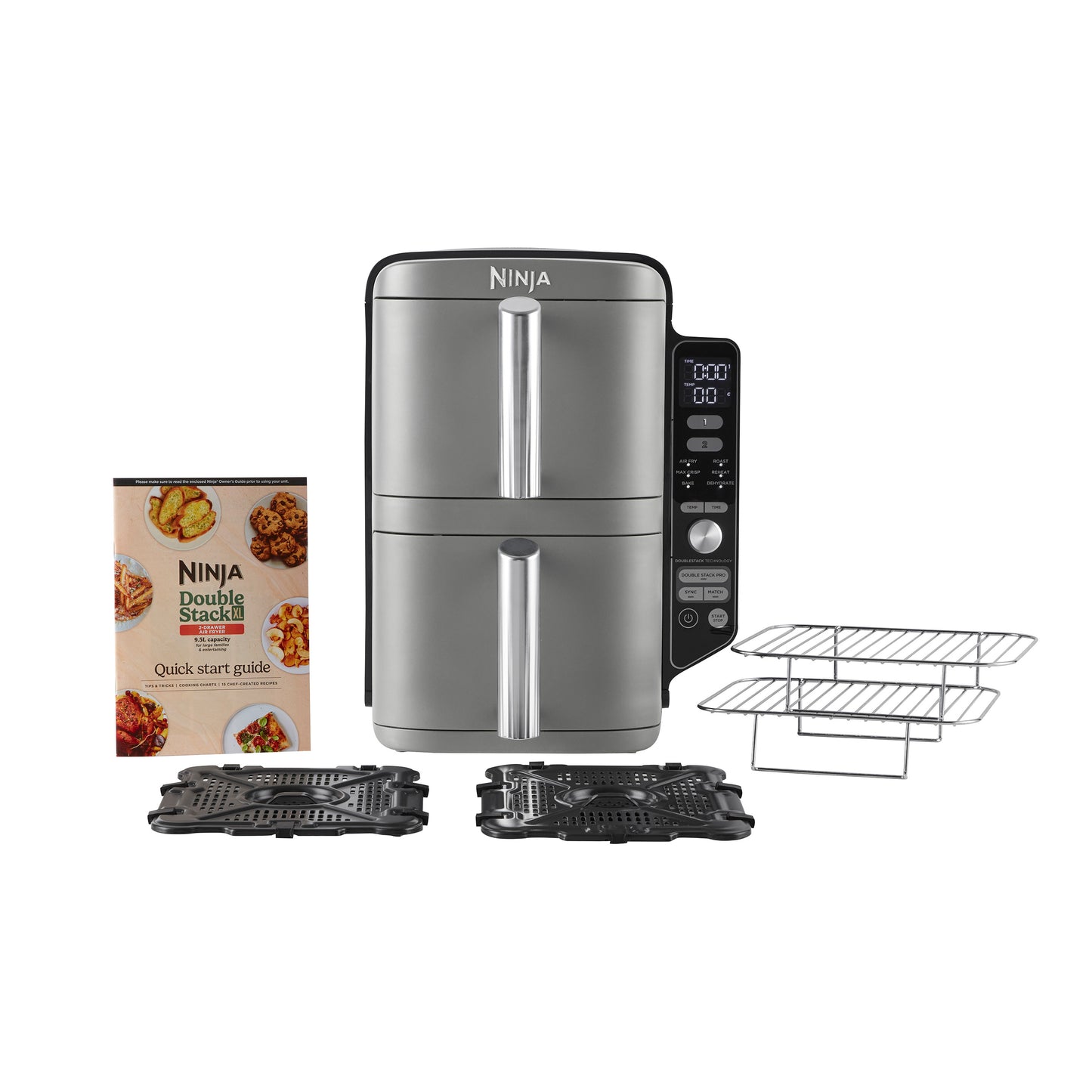 Ninja Double Stack XL 2-Ebenen Heißluftfritteuse 9,5 L SL400EU